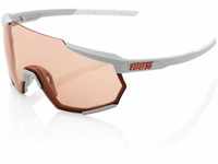 100% Unisex Racetrap Hiper Coral Sonnenbrille, schwarz, Einheitsgröße