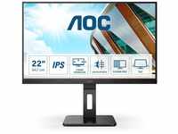AOC 22P2DU - 22 Zoll FHD Monitor, höhenverstellbar (1920x1080, 75 Hz, VGA, DVI,