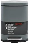 Spirella Kollektion Akira, Abfalleimer mit Pedal, 21,5 x 17,5 x 30 cm, 5 Liter,