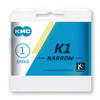 KMC ket K1 3/32 Narrow Silver Kette, Silber, 1/8-100 Link