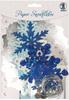 Ursus 56680001 - Paper Snowflakes, blau/weiß/silber, Set für 6 Paper...