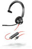 Plantronics – Blackwire 3310 USB-A (Poly) – kabelgebundenes Ein-Ohr Headset