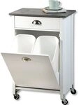 Kesper| K&uuml;chenwagen mit M&uuml;lltrennsystem, Material: Faserplatte, Ma&szlig;e: B 50 x H 79