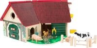 small food Woodfriends Bauernhof mit Zubeh&ouml;r aus Holz, mit aufklappbarem Dach...