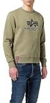 Alpha Industries Herren Basic Pullover Sweatshirt, Olive, L