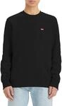 Levi's Herren-Sweatshirt mit Rundhalsausschnitt, Mineralschwarz