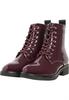 Urban Classics Damen Lace Boot Stiefelette, Burgundy