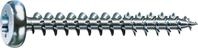 SPAX 201010500165 Universal, Halbrundkopf, T-STAR plus, 4CUT, Vollgewinde, Galvanisch