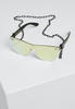 Urban Classics Unisex 103 Chain Sunglasses Sonnenbrille, Black/Gold Mirror, one...