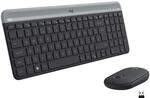 Logitech MK470 Slim Combo Kabelloses Tastatur-Maus-Set, 2,4 GHz Verbindung via