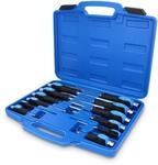 BRILLIANT TOOLS BT034012 Schraubendreher-Satz mit Schlagkappe, 12-tlg [Powered by KS