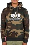 Alpha Industries Basic Hoody Camo Kapuzensweat f&uuml;r Herren Wdl Camo 65