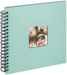 walther design Fotoalbum mintgr&uuml;n 26 x 25 cm Spiralalbum mit Cover-Ausstanzung, Fun