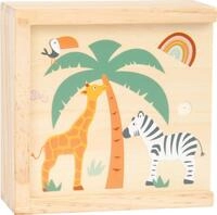 small foot Memo "Safari" aus Holz, mit Tiermotiven, Spiel- und Merkspa&szlig;, mit 28