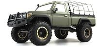 Amewi 22474 RC Scale Crawler AMXRock RCX8BS Pick-Up 1:8, RTR Milit&auml;r gr&uuml;n,