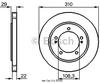 Bosch BD739 Bremsscheiben - Vorderachse - zwei Bremsscheiben pro Set