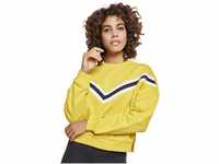 Urban Classics Damen Ladies Inset Striped Crew Pullover, Gelb (Honey 01466),...