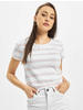 Urban Classics Damen TB3650-Ladies Stripe Cropped Tee T-Shirt, White/girlypink,...