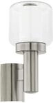 EGLO Au&szlig;en-Wandlampe Poliento, 1 flammige Au&szlig;enleuchte, Wandleuchte aus Edelstahl,