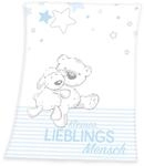 Herding Baby Best Lieblingsmensch Microfaser-Flauschdecke, 75 x 100 cm,...