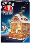 Ravensburger 3D Puzzle Lebkuchenhaus bei Nacht - Puzzle ab 8 Jahre | 216 Teile,