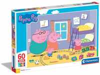 Clementoni 26438 Maxi Peppa Pig – Puzzle 60 Teile ab 4 Jahren, farbenfrohes