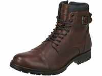 JACK & JONES Herren Jfwalbany Leather Brown Stone Biker Boots, Brown Stone, 45...