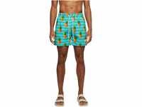 Urban Classics Herren Pattern Swim Shorts Badehose, Pineapple AOP, 4XL