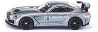 Siku 1529, Mercedes-AMG GT4 Sportwagen, Metall/Kunststoff, Silber, Gro&szlig;er