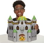 Jakks Pacific Nintendo Super Mario Deluxe Bowser's Castle-Spielset mit 6 cm gro&szlig;er,
