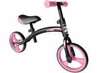 STAMP Mädchen LAUFRAD-Black SKIDS Control Running Bike, Schwarz/Pink