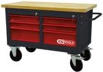 KS Tools 865.0011 Fahrbare Werkbank mit 6 Schubladen
