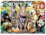 Educa - Kinderpuzzle Lustige Zootiere | 300 Teile Puzzle | Tierpuzzle, Zoo,