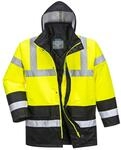 Portwest S466 Warnschutz Kontrast Traffic-Jacke 300D Wasserdicht Winter | Gelb, L, EN