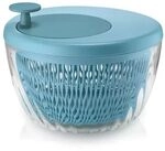 Guzzini - Kitchen Active Design, SPIN&STORE Salatschlüder mit Deckel - Azur Matt,