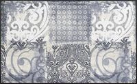 wash+dry Fu&szlig;matte, Arabesque 75x120 cm, Innen und Au&szlig;en, waschbar, Grau