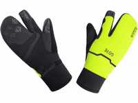 GORE WEAR Thermo Split Handschuhe, GORE-TEX INFINIUM, 10, Schwarz/Neon-Gelb