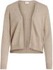 Vila Damen Viril Short L/S Knit Cardigan-noos Strickjacke, Natural Melange, L EU