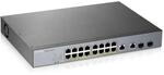 Zyxel Gigabit Smart-Managed PoE+ Switch mit 16 Ports, einem Budget von 250 W und zwei