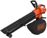 BLACK+DECKER Laubsauger Akku Laubbl&auml;ser Akku mit H&auml;cksler BCBLV36B (45l Fangsack,