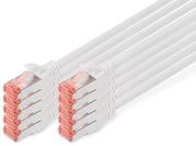 DIGITUS LAN Kabel Cat 6 &ndash; 1 m &ndash; 10 St&uuml;ck &ndash; S/FTP Geschirmt &ndash; 1 Gbit/s &ndash;