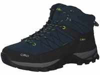 CMP - Rigel Mid Trekking Shoes Wp, Blue Ink-Yellow Fluo, 41