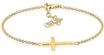 Elli Armband Damen Kreuz Glaube 925 Silber ros&eacute;vergoldet