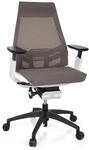 hjh OFFICE 652889 Profi B&uuml;rostuhl GENIDIA SMART White Netzstoff Grau...