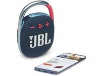 JBL CLIP 4 Bluetooth Lautsprecher in Blau-Pink – Wasserdichte, tragbare Musikbox