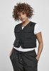 Urban Classics Damen Ladies Short Tactical Vest Jacke, Black, XL