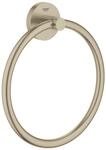 GROHE Essentials - Handtuchring (langlebig, geeignet zum Bohren oder Kleben), nickel