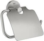 Grohe Essentials WC-Papierhalter mit Deckel, supersteel, 1 St&uuml;ck, 40367DC1