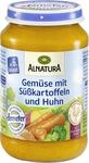 Alnatura Demeter Bio Gem&uuml;se-S&uuml;&szlig;kartoffel-Huhn, glutenfrei, 6er Pack (6 x 190 g)