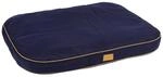 Kerbl Pet Liegekissen Jerome, Hundekissen, Hundebett, dunkelblau, Cognac,